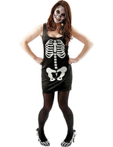 Skeleton Dress Adult Costume - Large
