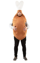 Chicken Drumstick Adult Unisex Costume | One Size
