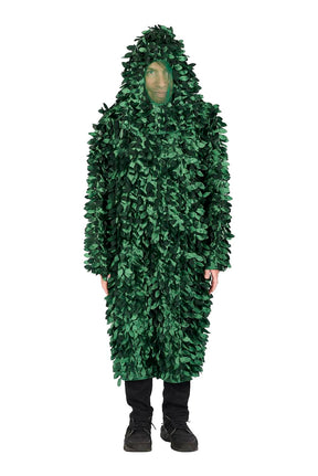 Leafy Camo Suit Adult Costume | Camouflage Bush Costume | One Size Fits Most