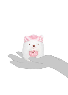 Sumikko Gurashi 4 Inch Plush - Shirokuma White Bear in Pajamas