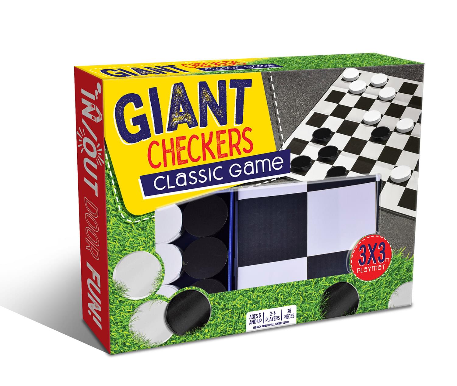 Giant Checkers Indoor/Outdoor Game