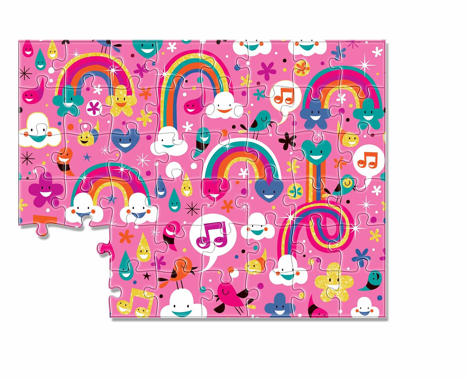 Glitter Rainbow 46 Piece Jigsaw Puzzle