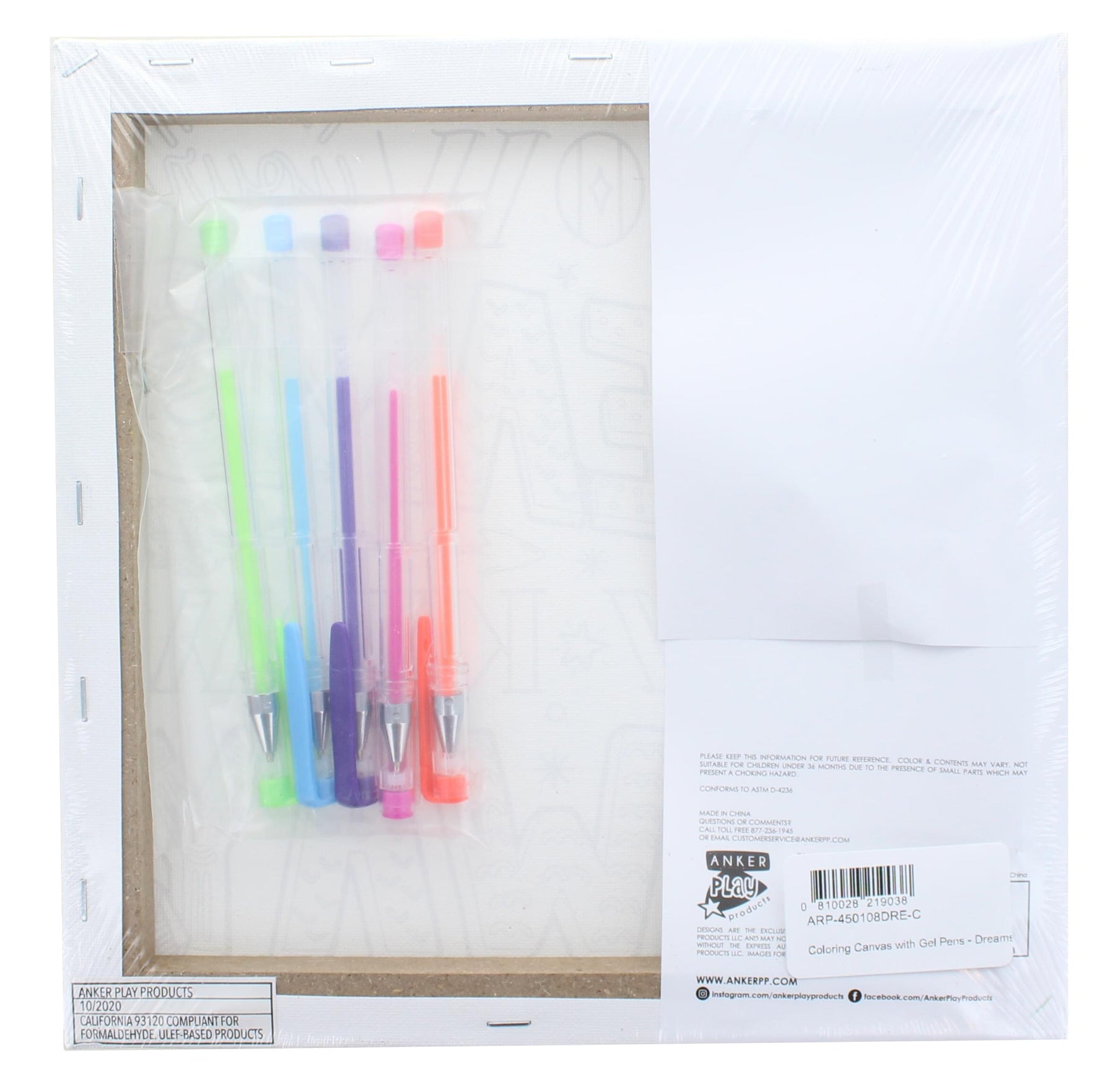 Coloring Canvas with Gel Pens | Dreams