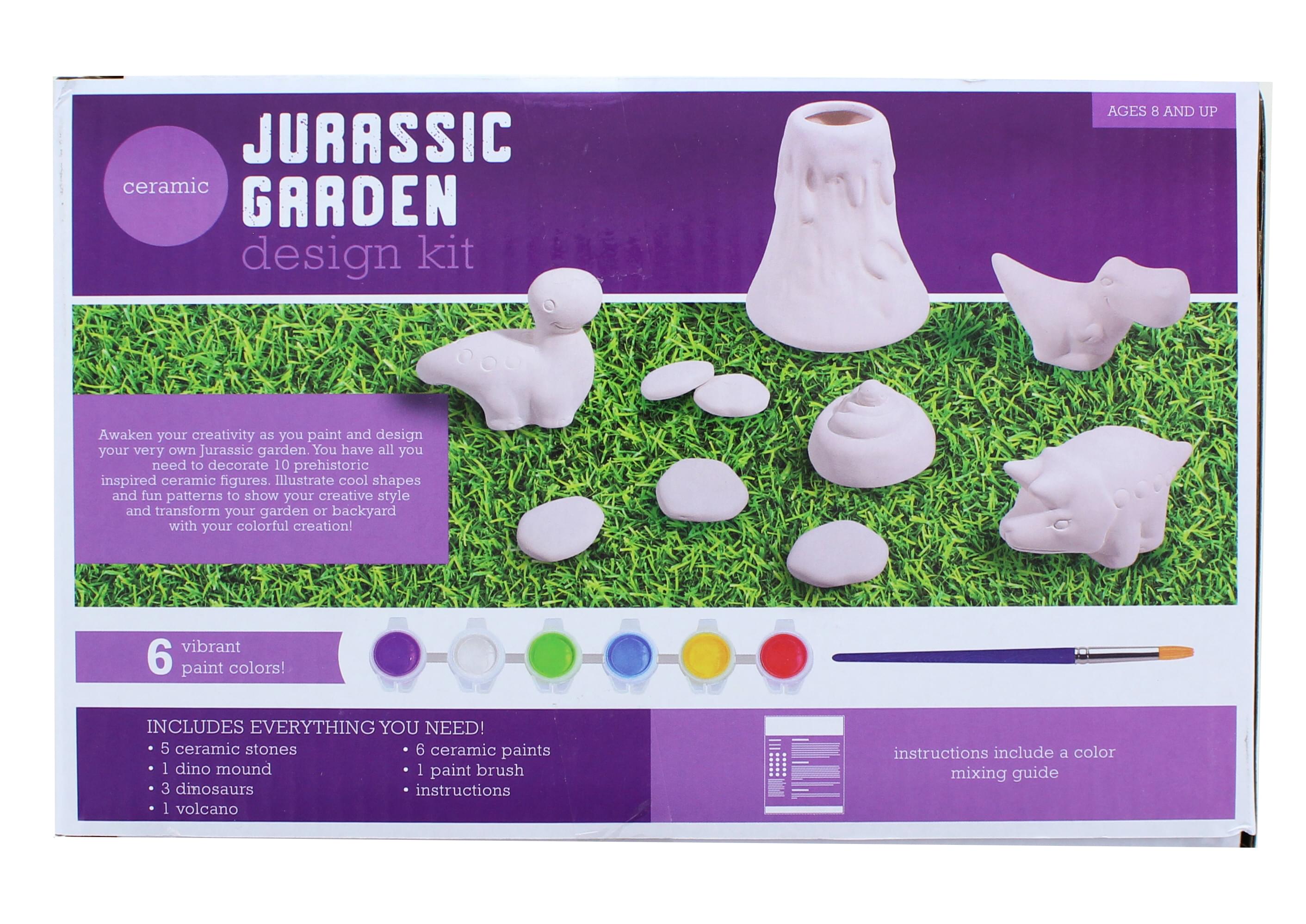 Jurassic Garden Ceramic Crafting Kit | 10 Ceramic Figures