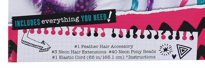 Acade-Me Feather and Hair Accessory Kit