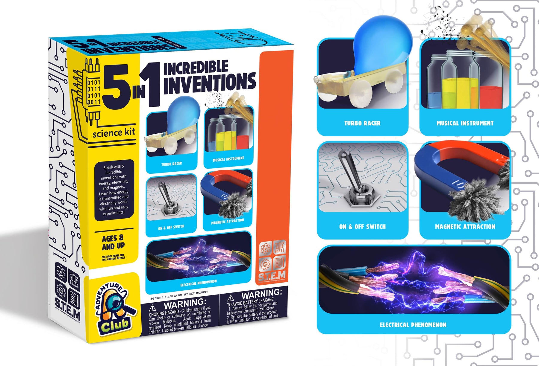5 in 1 Incredible Inventions Science Kit