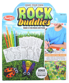Make Your Own Rock Buddies Craft Kit | Makes 5 Rock Critters