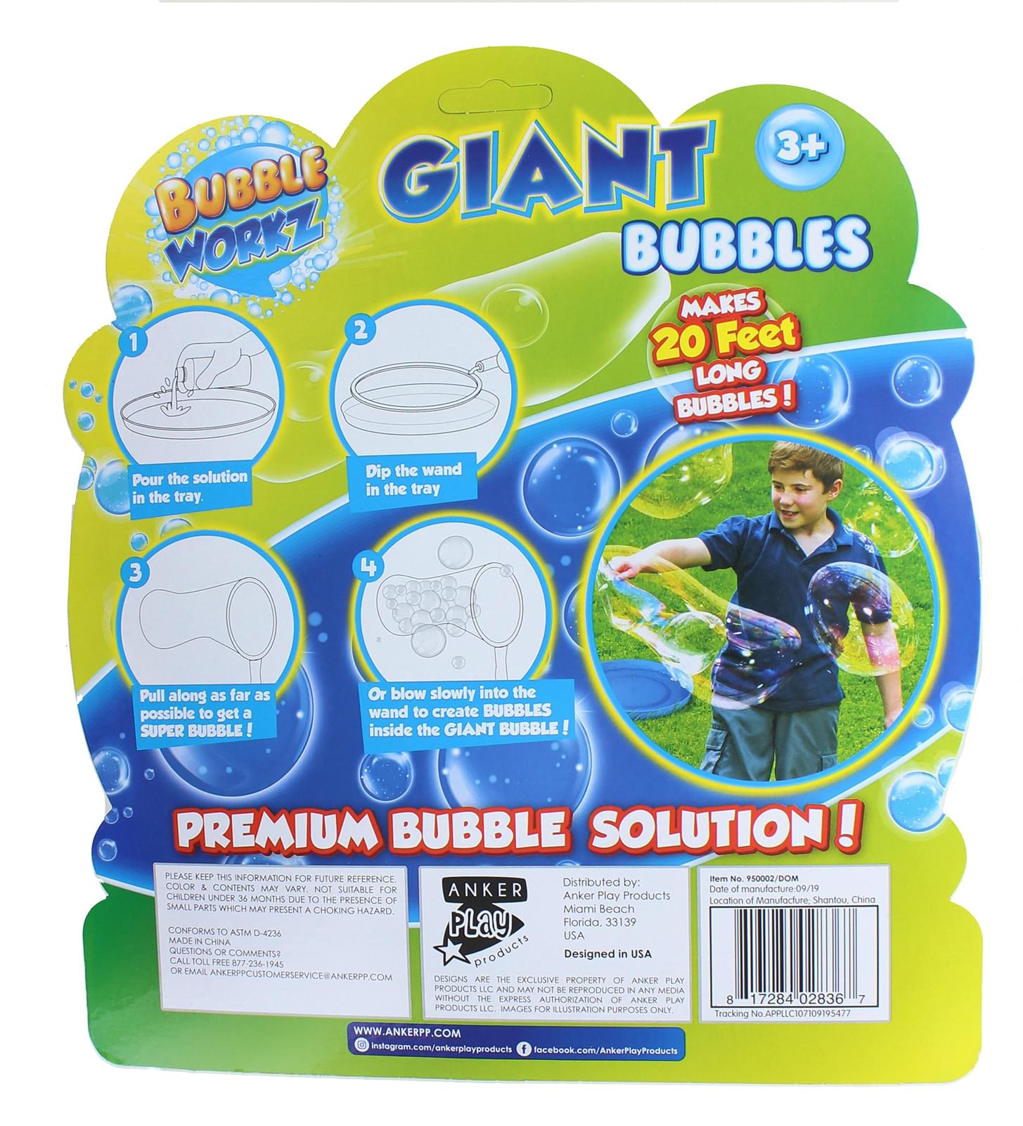 Bubble Workz Giant Bubble Making Kit | Orange
