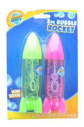 Bubble Workz 2-Piece Bubble Rocket Pack | Green & Pink