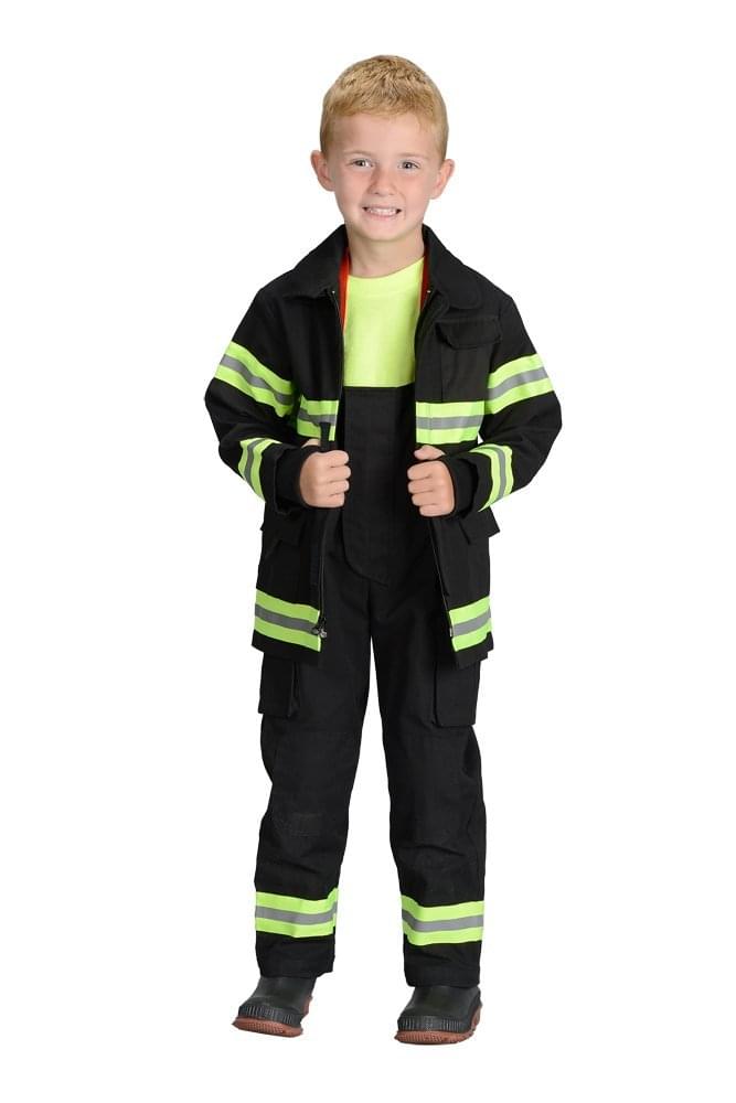 Fire Fighter Child Costume Black