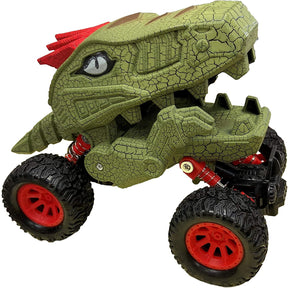 Aeromax Dino-Faur Pull Back Dinosaur Truck | Green