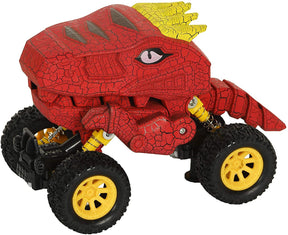 Aeromax Dino-Faur Pull Back Dinosaur Truck | Red