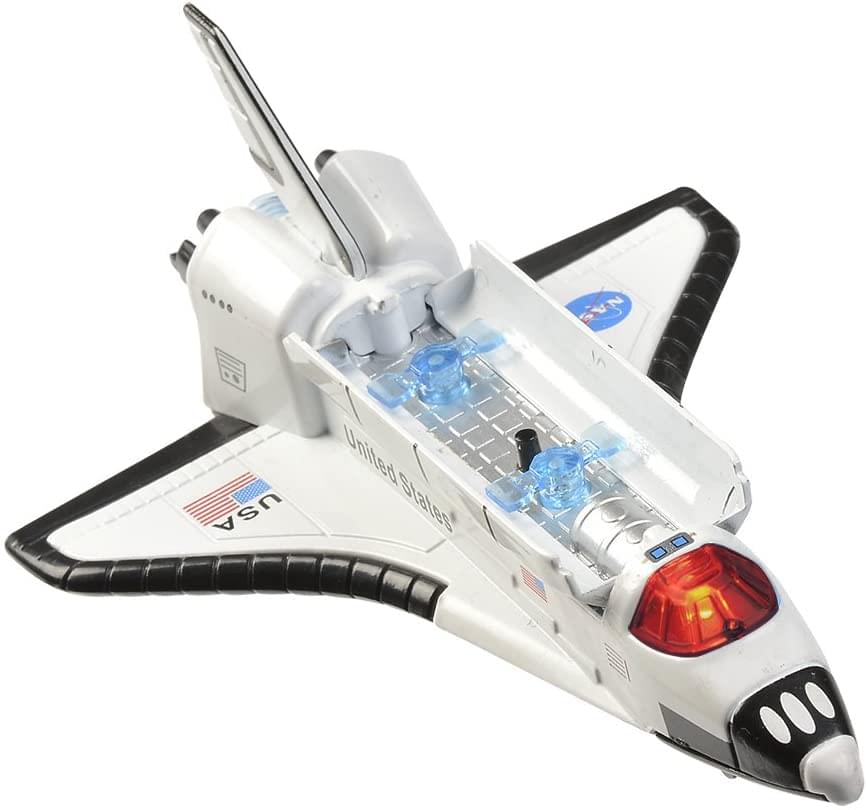 Aeromax Pull Back 6 Inch Die Cast Space Shuttle With Lights & Sound