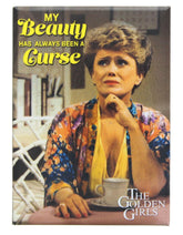 The Golden Girls Blanche My Beauty Is A Curse 2.5 x 3.5 Inch Magnet