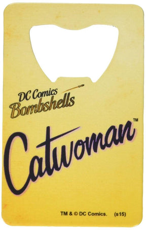 DC Comics Bombshells Catwoman Cover Credit Card Bottle Opener