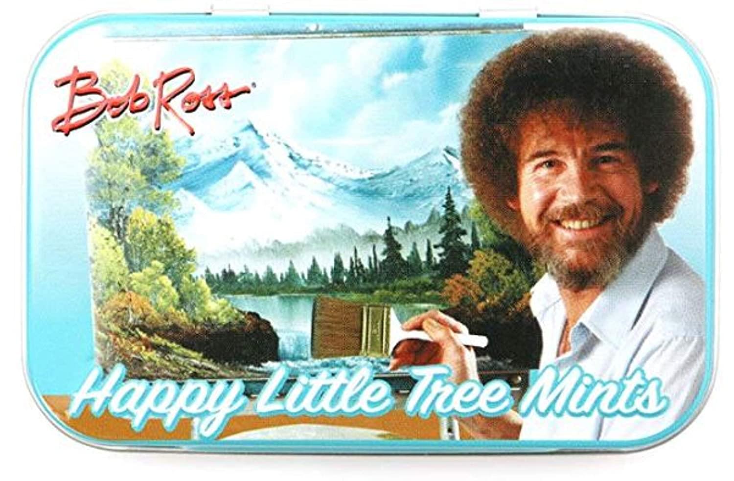 Bob Ross Happy Little Tree Mints With Collectible Tin | 1.5 Ounces
