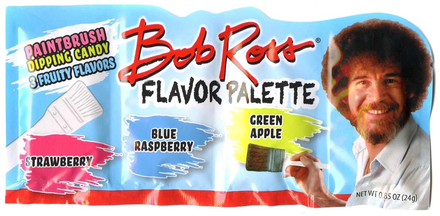 Bob Ross Flavor Palette Paintbrush Dipping Fruity Candy