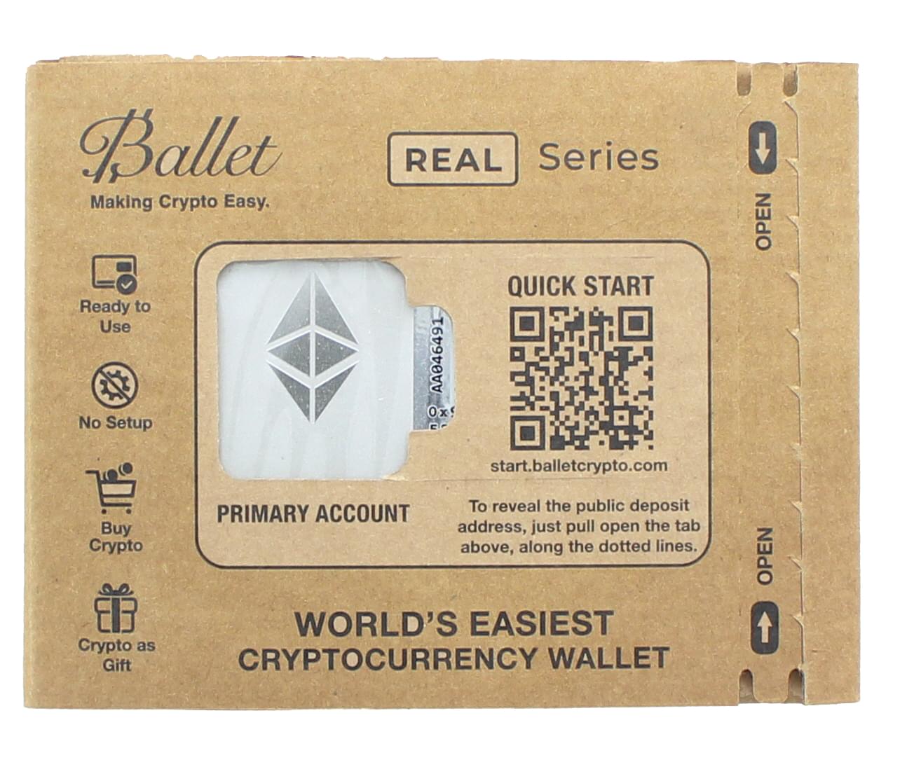 Ballet Cold Storage Ballet REAL Series Ethereum Cold Storage Card | Free Shipping