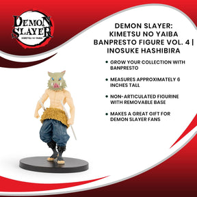 Demon Slayer: Kimetsu no Yaiba Banpresto Figure Vol. 4 | Inosuke Hashibira