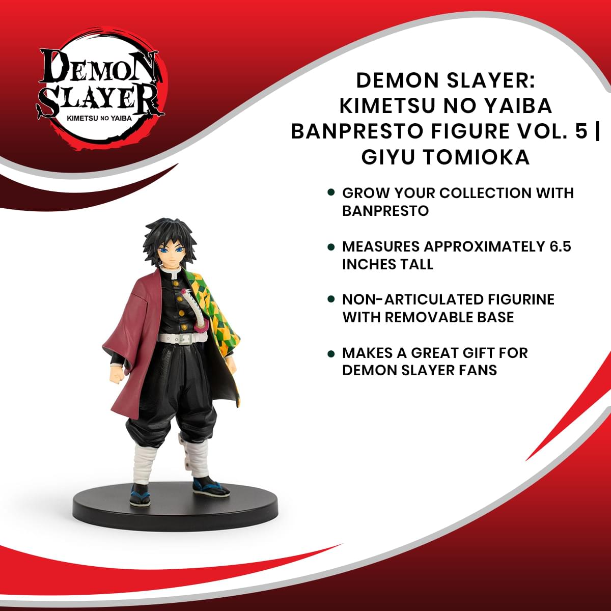 Demon Slayer: Kimetsu no Yaiba Banpresto Figure Vol. 5 | Giyu Tomioka