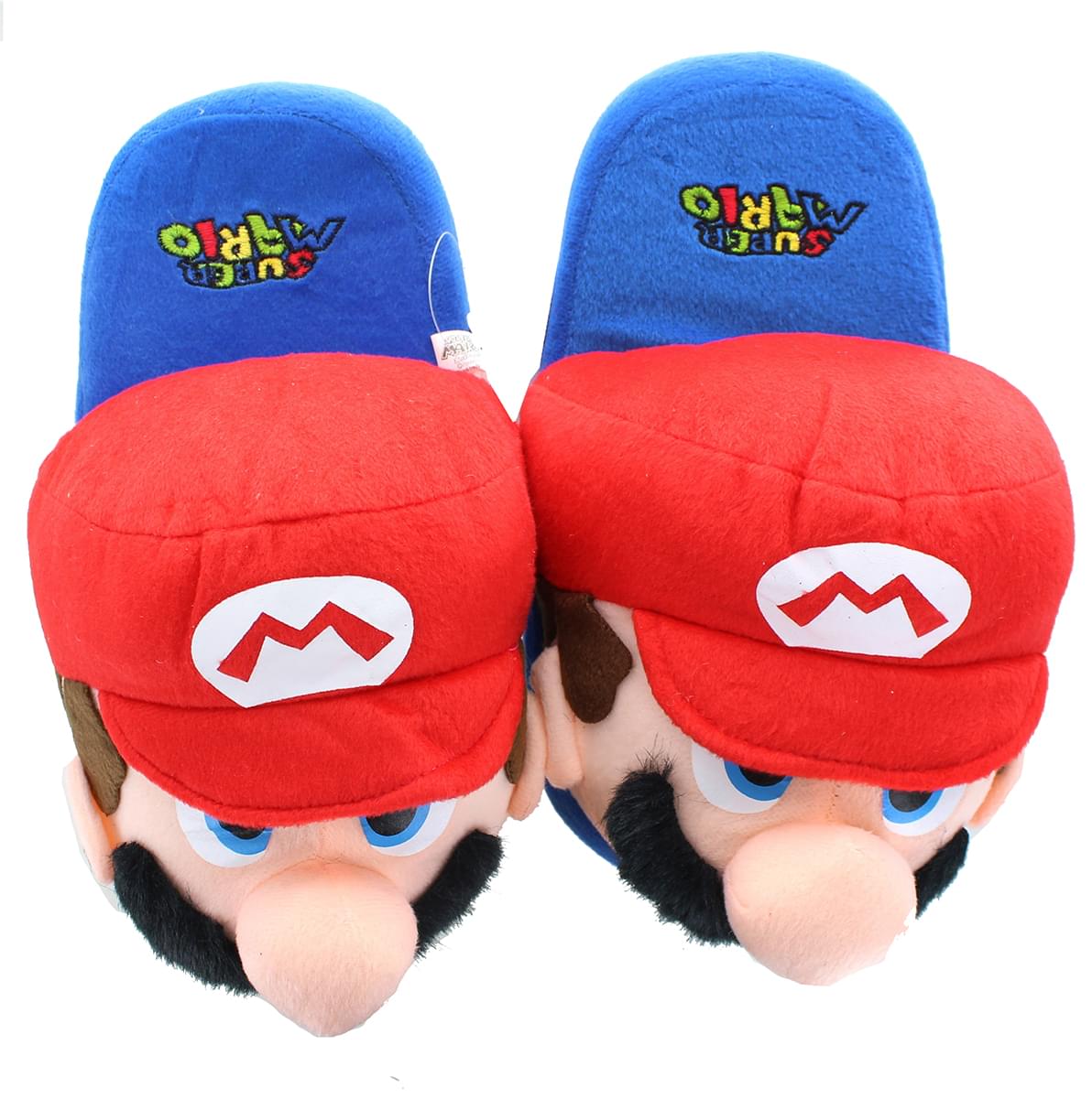 Super Mario Bros. Mario Youth Size Plush Slippers