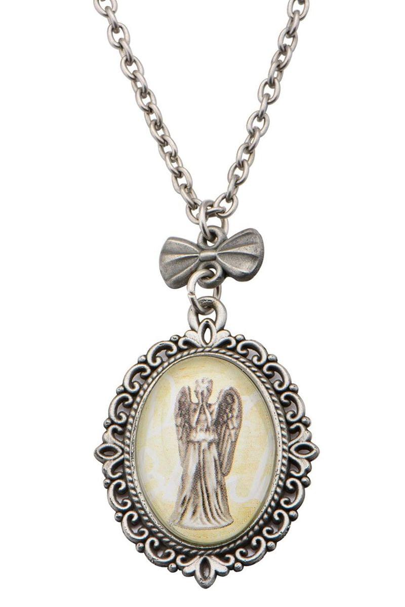 Doctor Who Weeping Angel Cameo Necklace