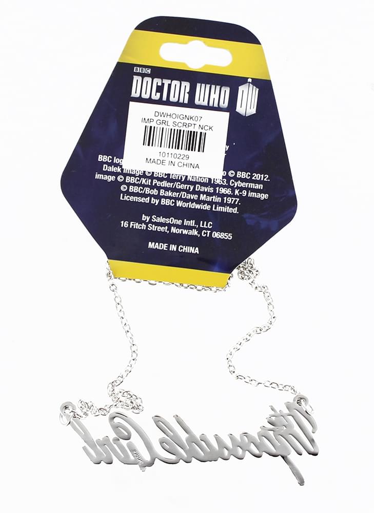 Doctor Who The Impossible Girl Script Necklace