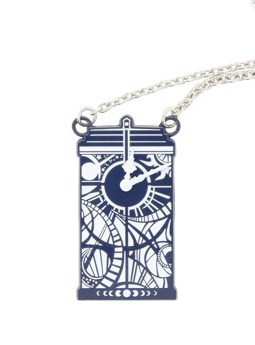 Doctor Who Gallifreyan Clock Tardis Necklace