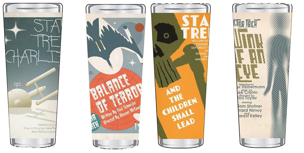 Star Trek: TOS Fine Art Shot Glass 4-Pack, Set #2 of 20