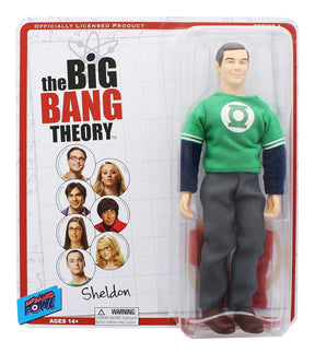 Big Bang Theory Sheldon (Green Lantern/ The Flash) Retro Clothed 8" Figure
