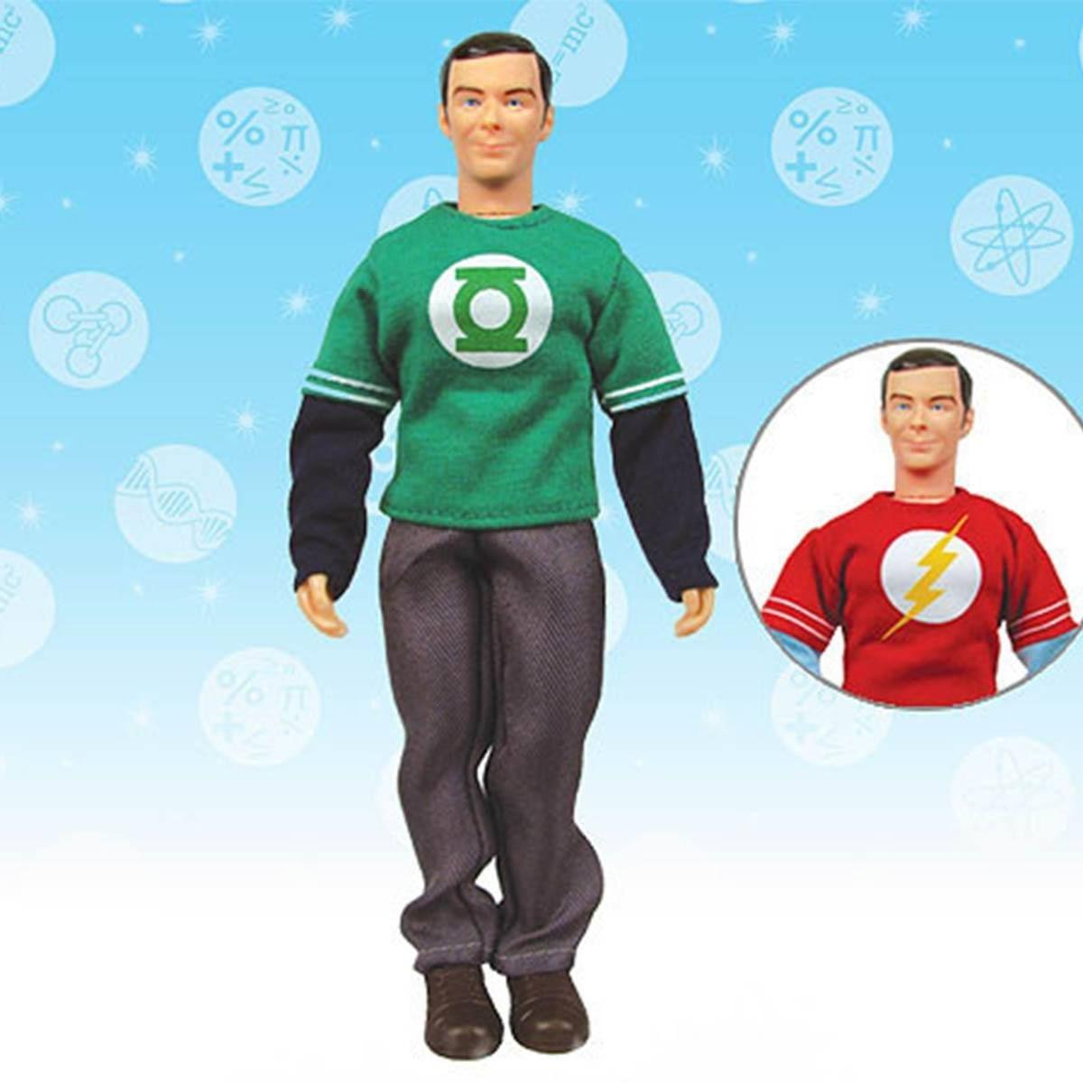 Big Bang Theory Sheldon (Green Lantern/ The Flash) Retro Clothed 8" Figure