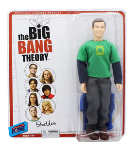 Big Bang Theory Sheldon (Green Lantern/ Superman) Retro Clothed 8" Figure