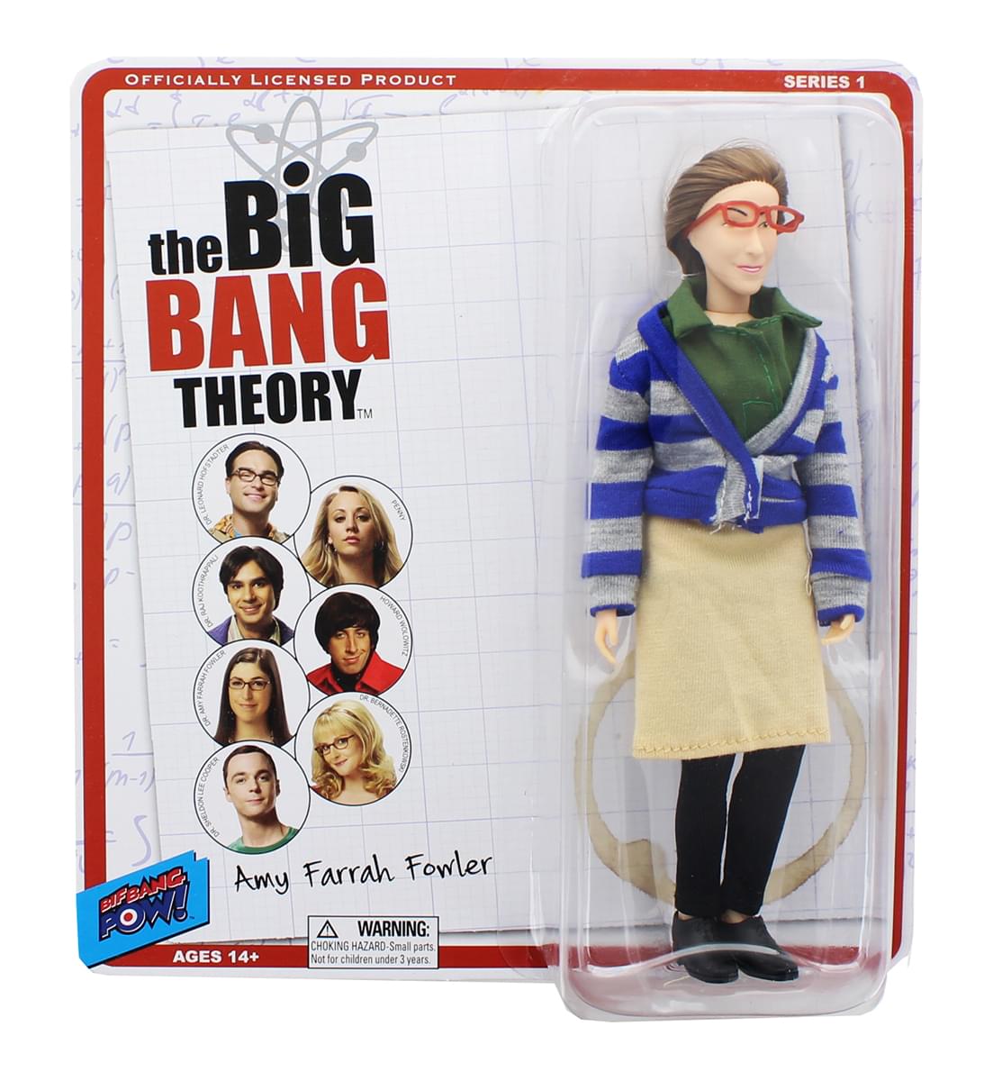 Big Bang Theory Amy Farrah Fowler Retro Clothed 8" Action Figure