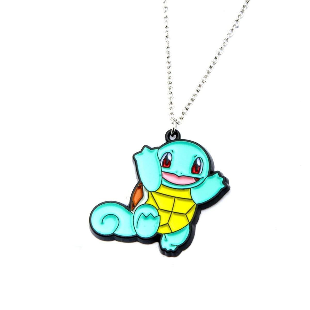 Pokemone Squirtle Enamel Pendant Necklace