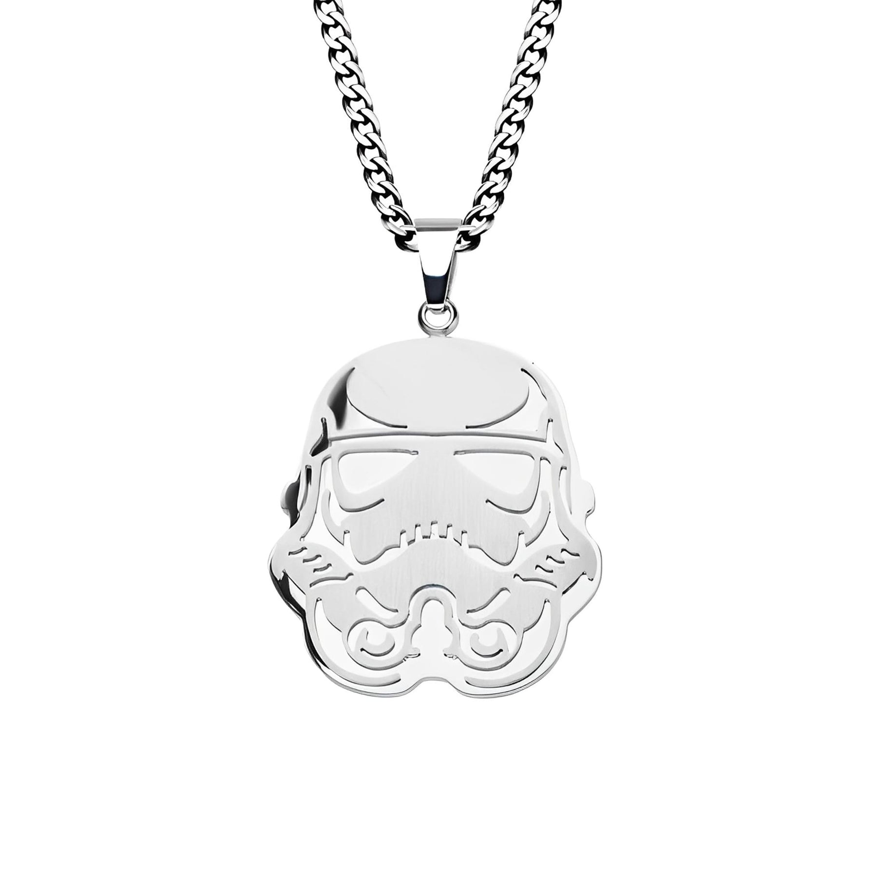 Star Wars Stormtrooper Stainless Steel 24" Chain Pendant Necklace