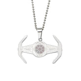 Star Wars TIE Fighter Stainless Steel 22" Chain Pendant Necklace