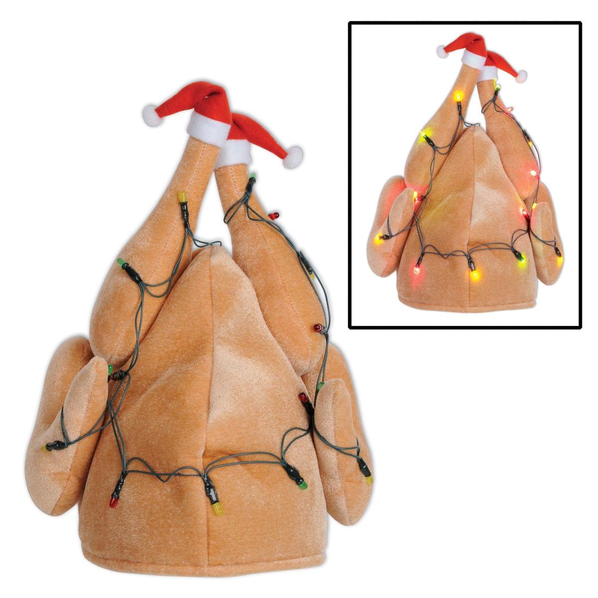 Christmas Turkey Hat Light Up