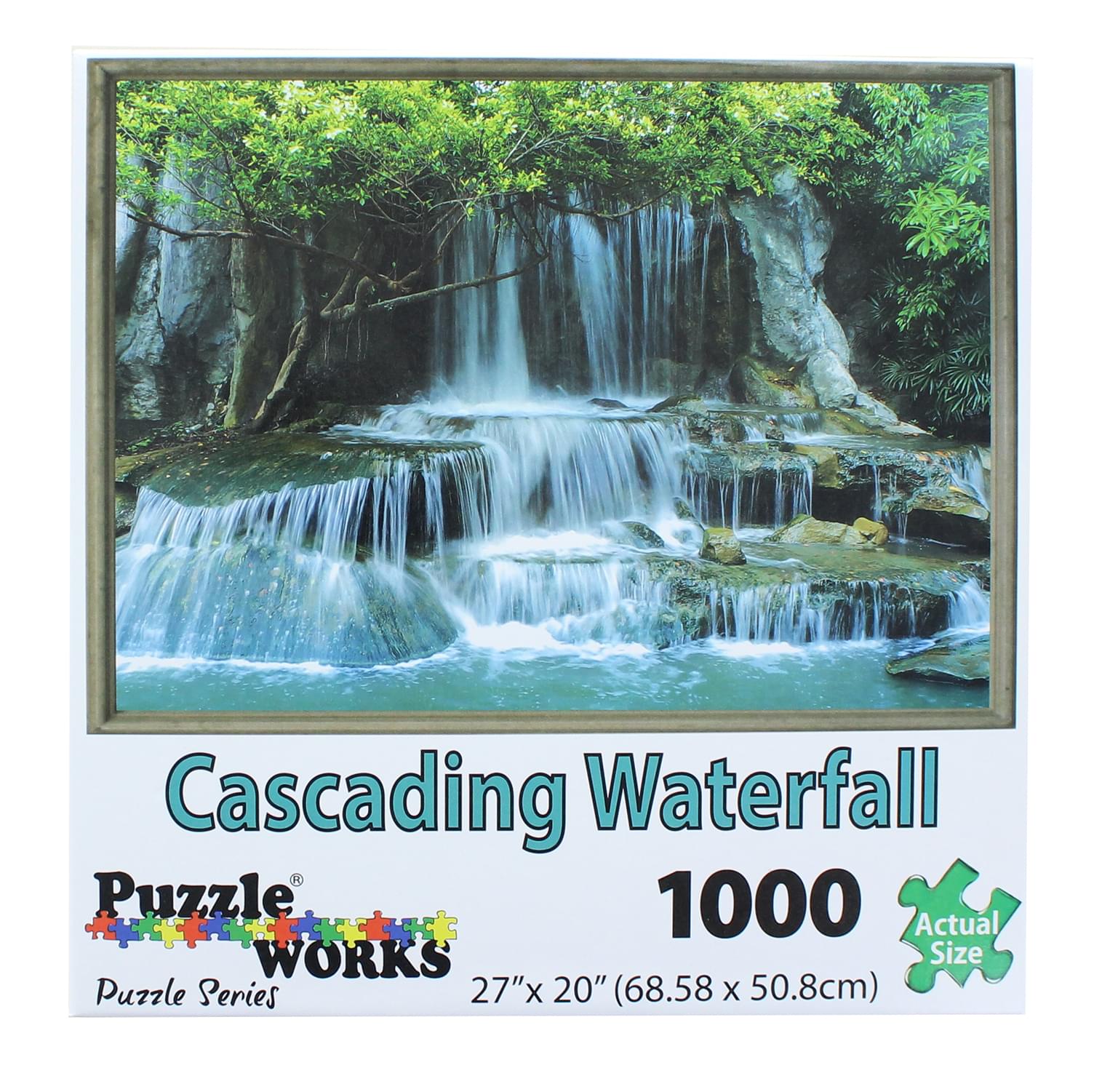PuzzleWorks 1000 Piece Jigsaw Puzzle | Cascading Waterfall