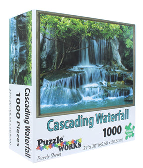 PuzzleWorks 1000 Piece Jigsaw Puzzle | Cascading Waterfall