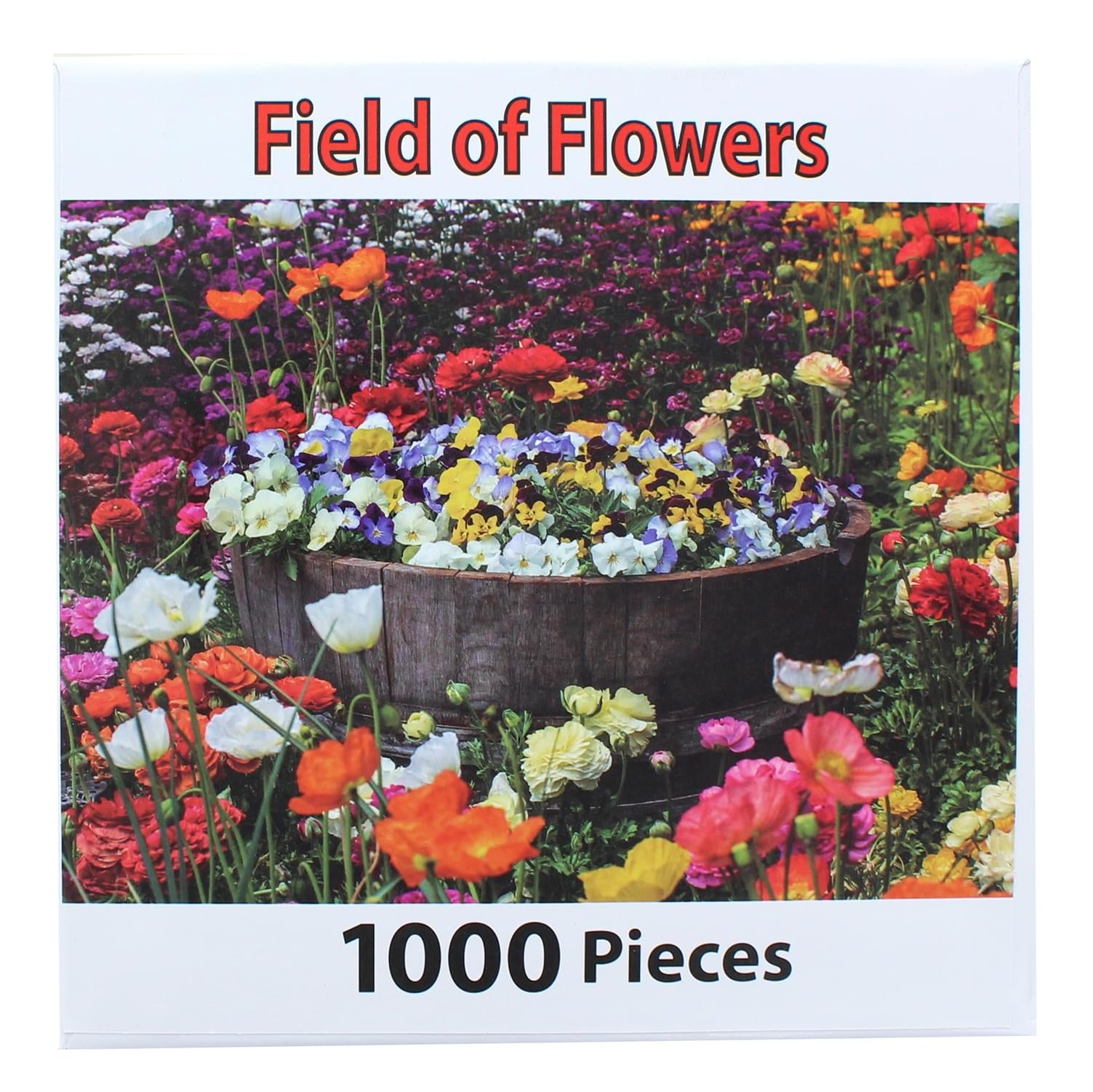 PuzzleWorks 1000 Piece Jigsaw Puzzle | Field Of Flowers
