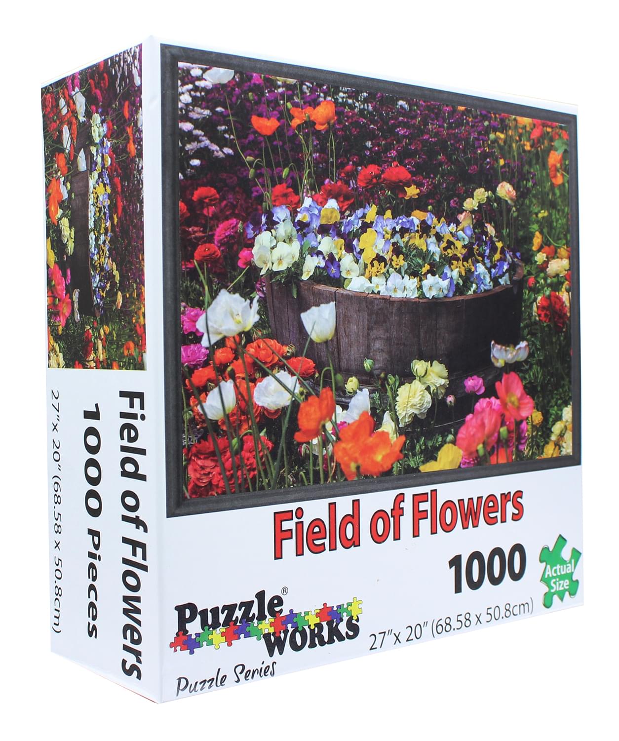 PuzzleWorks 1000 Piece Jigsaw Puzzle | Field Of Flowers