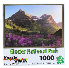 PuzzleWorks 1000 Piece Jigsaw Puzzle | Glacier Park