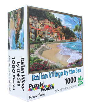 PuzzleWorks 1000 Piece Jigsaw Puzzle | Italian Village By The Sea
