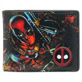 Marvel Comics Deadpool Bi-Fold Print Wallet w/ Embossed Metal Badge