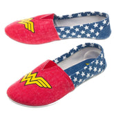 DC Comics Wonder Woman Canvas Slip On Shoes