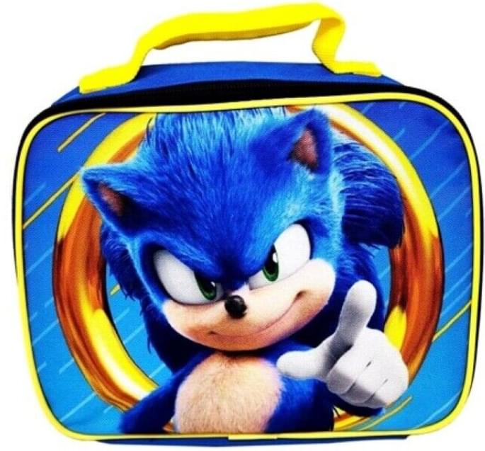 Sonic the Hedgehog Movie 16 Inch Backpack with Lunch Kit