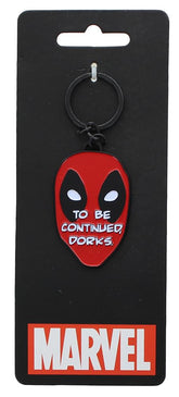 Marvel's Deadpool "To Be Continued Dorks" Metal Enamel Key Chain