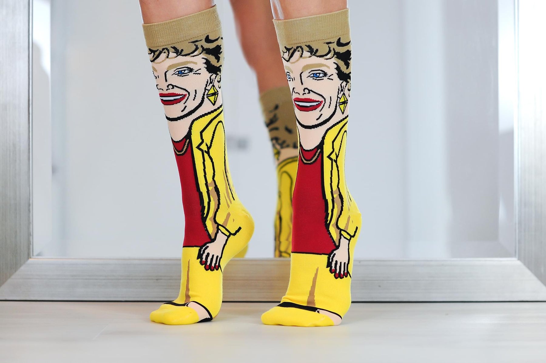 The Golden Girls Blanche Funny Graphic Socks | Single Pair Of Adult Crew Socks