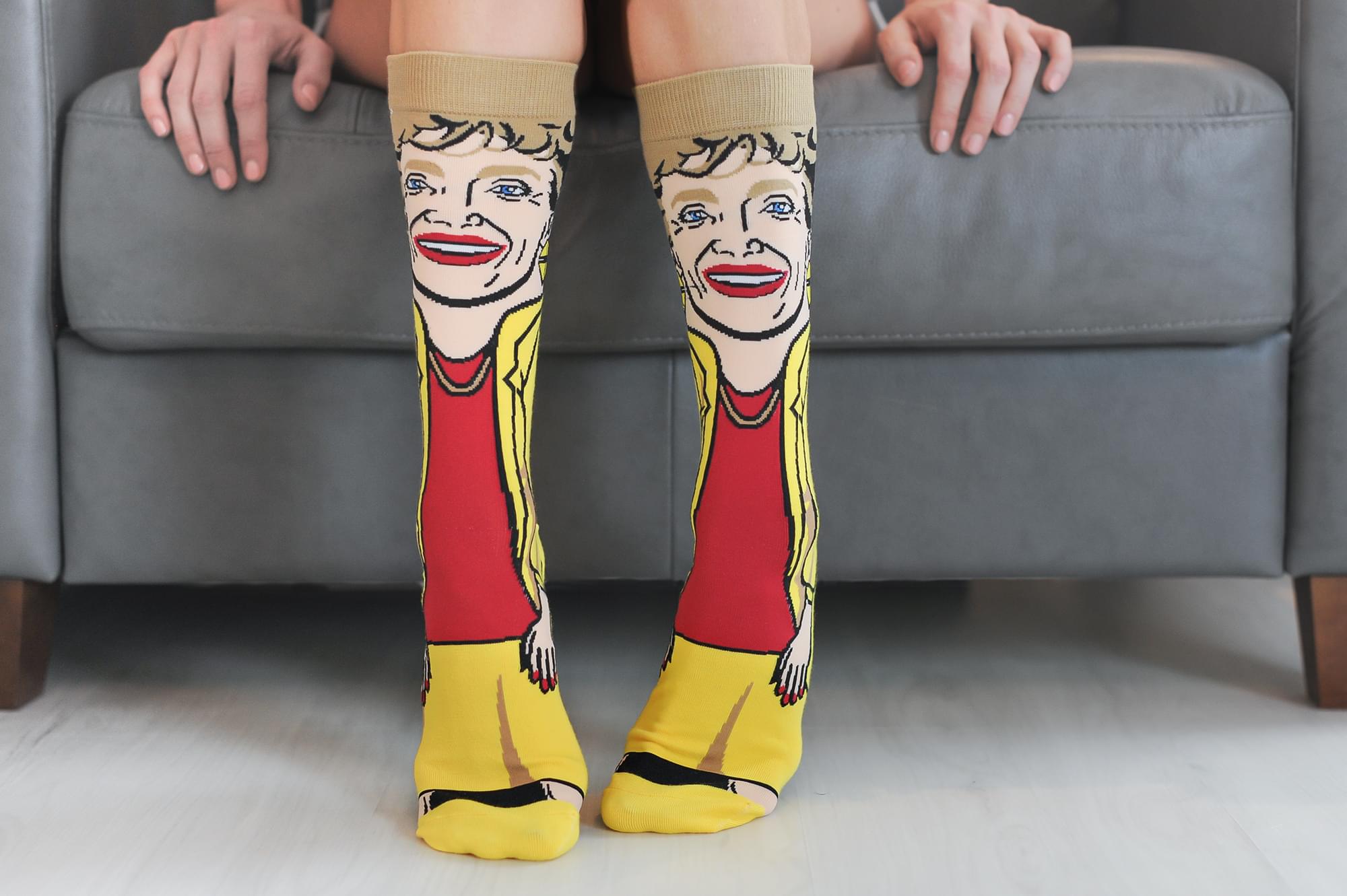 The Golden Girls Blanche Funny Graphic Socks | Single Pair Of Adult Crew Socks