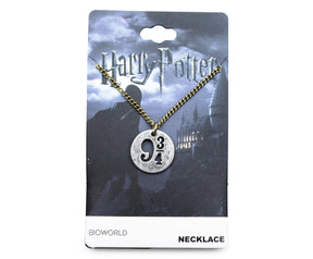 Harry Potter Platform 9 3/4 Cut Out Pendant Necklace